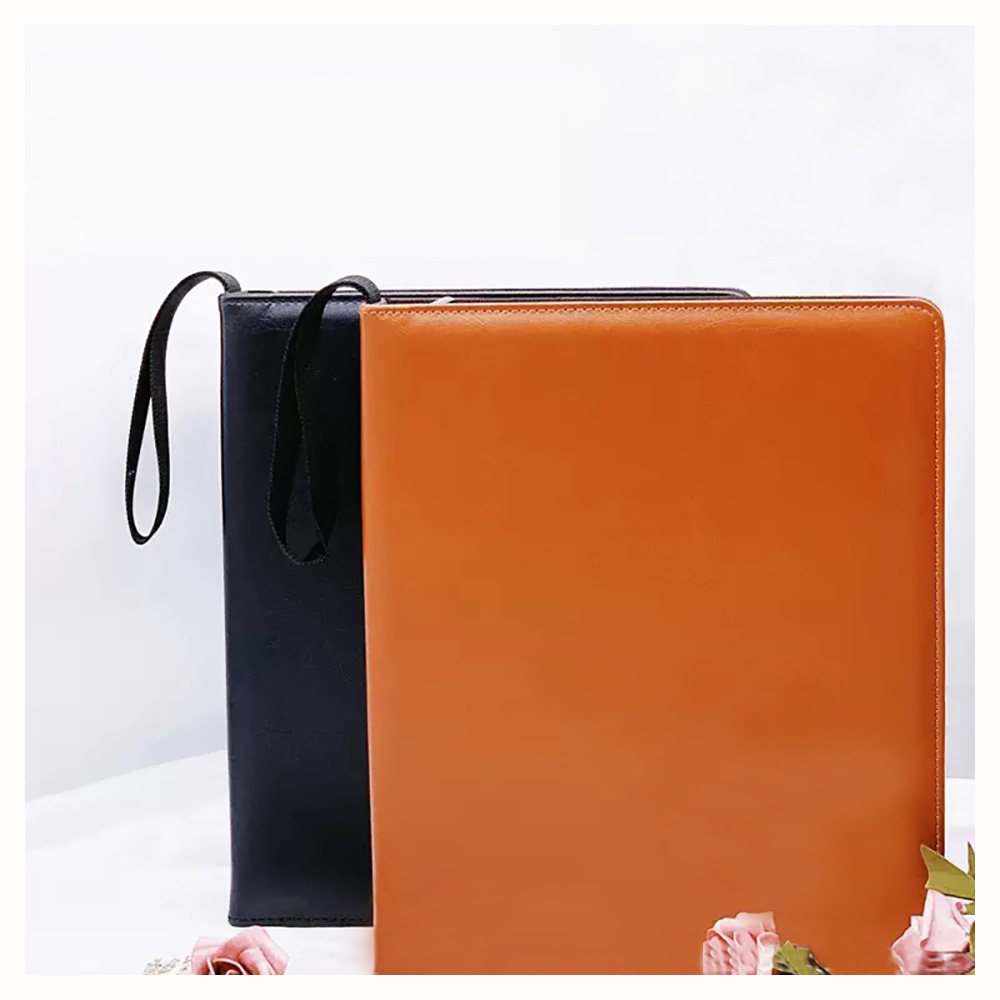 Vintage Collectible Books - A4 Zipper Binder Leather D Ring