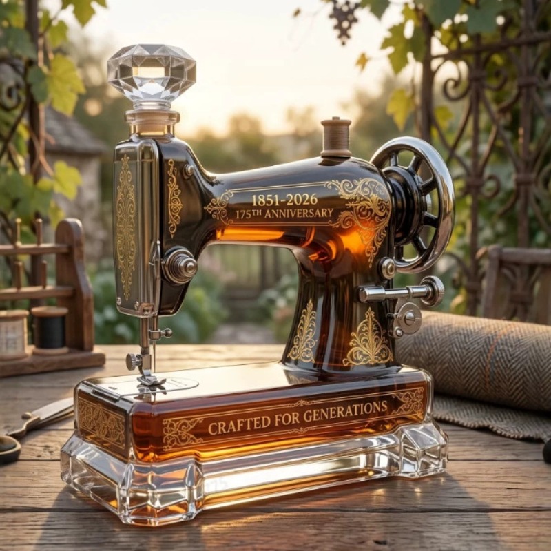 Vintage Sewing Machine Glass D - огляд і ціна Vintage Collectible Bottles